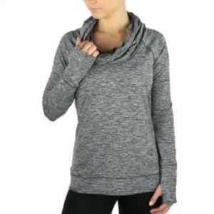 Gray Reebok dry fit cow neck shirt